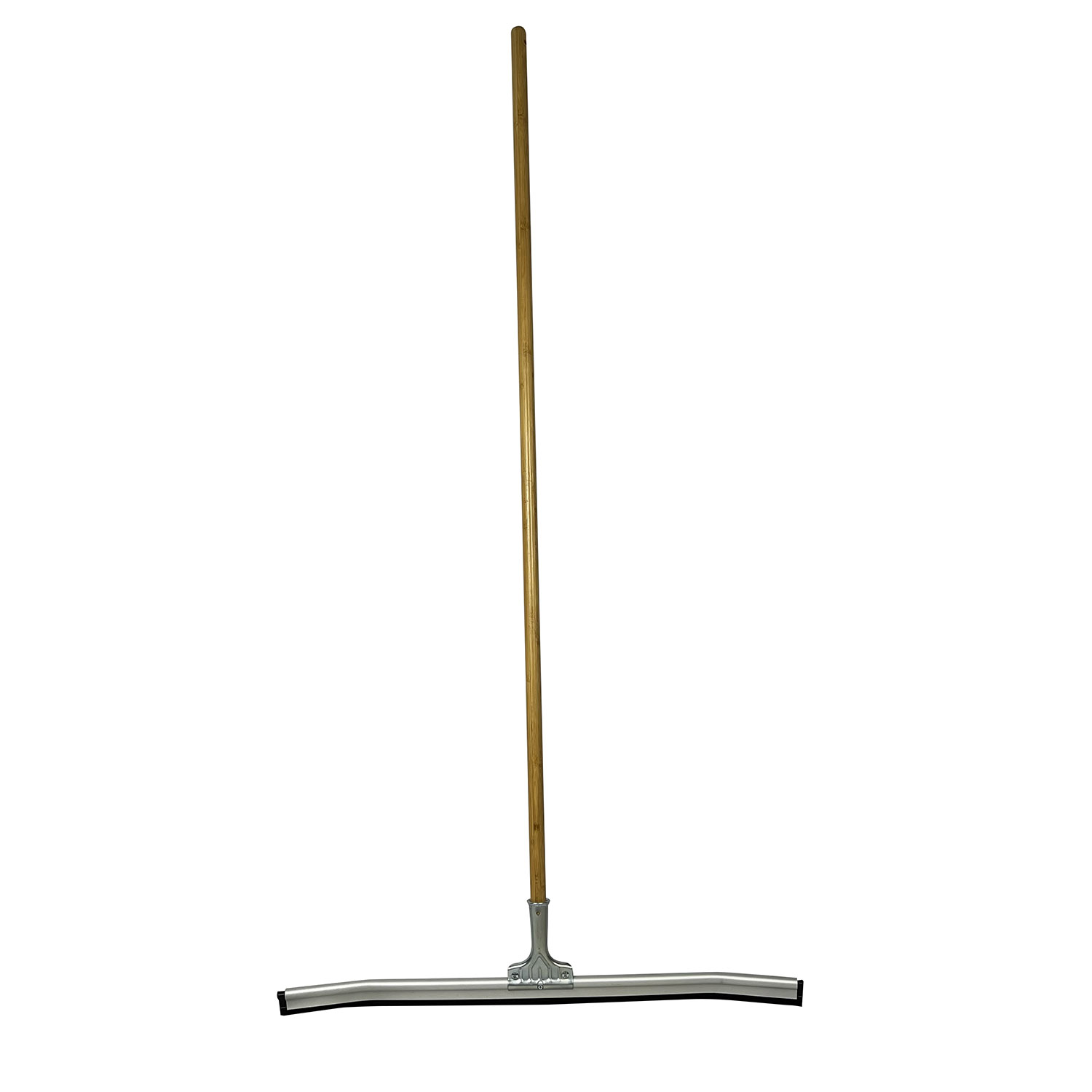Soft Rubber Floor Squeegee, Curved Blade with Bamboo Handle Nordic